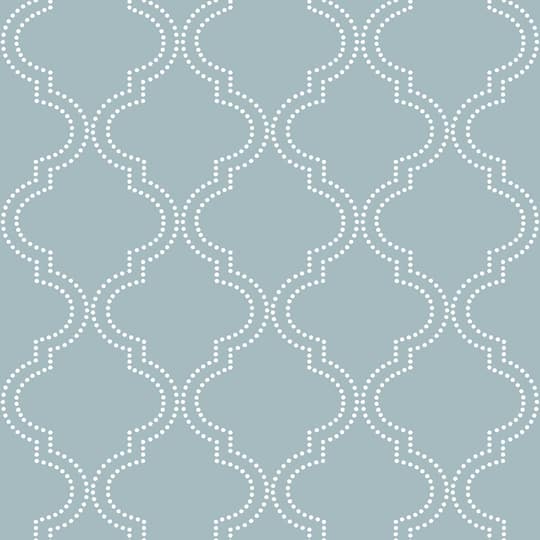 NuWallpaper Slate Blue Quatrefoil Peel & Stick Wallpaper